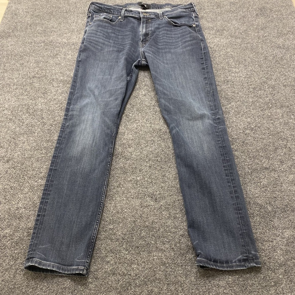 Paige Kenan Federal Jeans Mens 32x32 Faded Whiskered Stretch Denim Cotton Blend